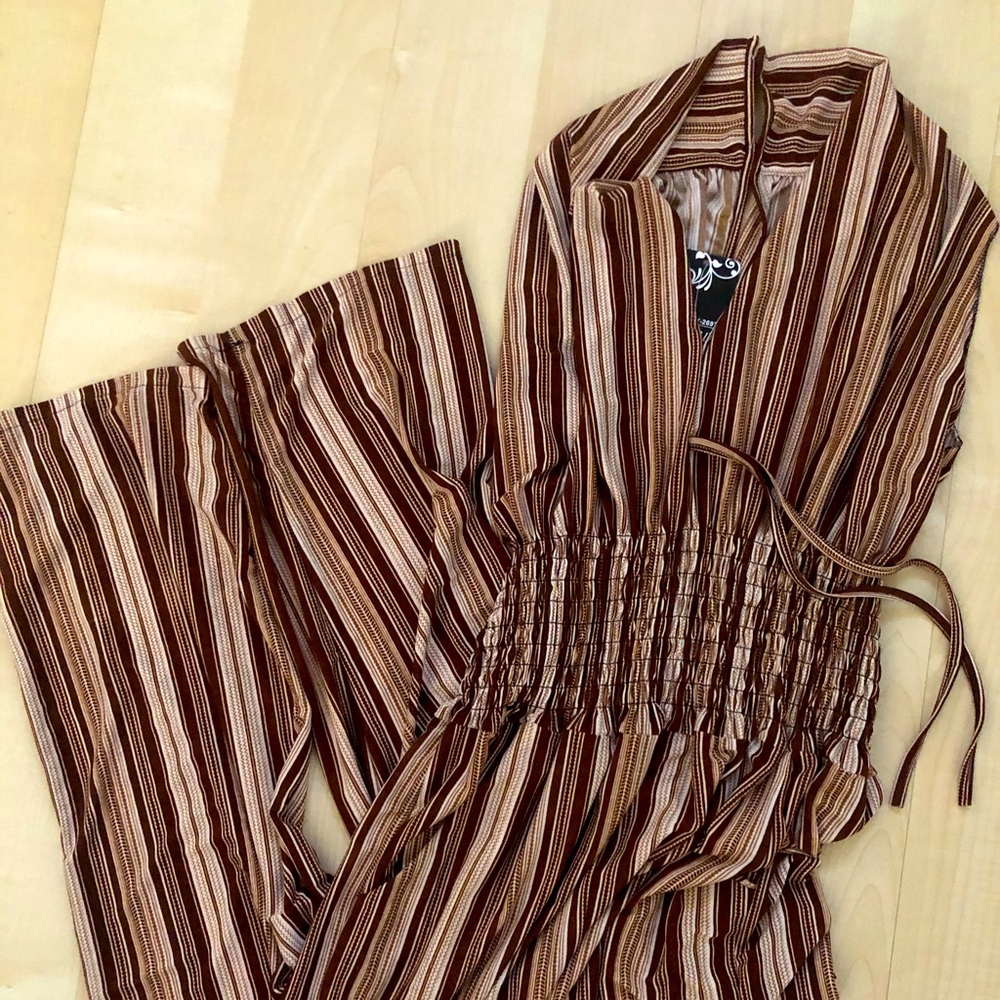 70’s style striped romper